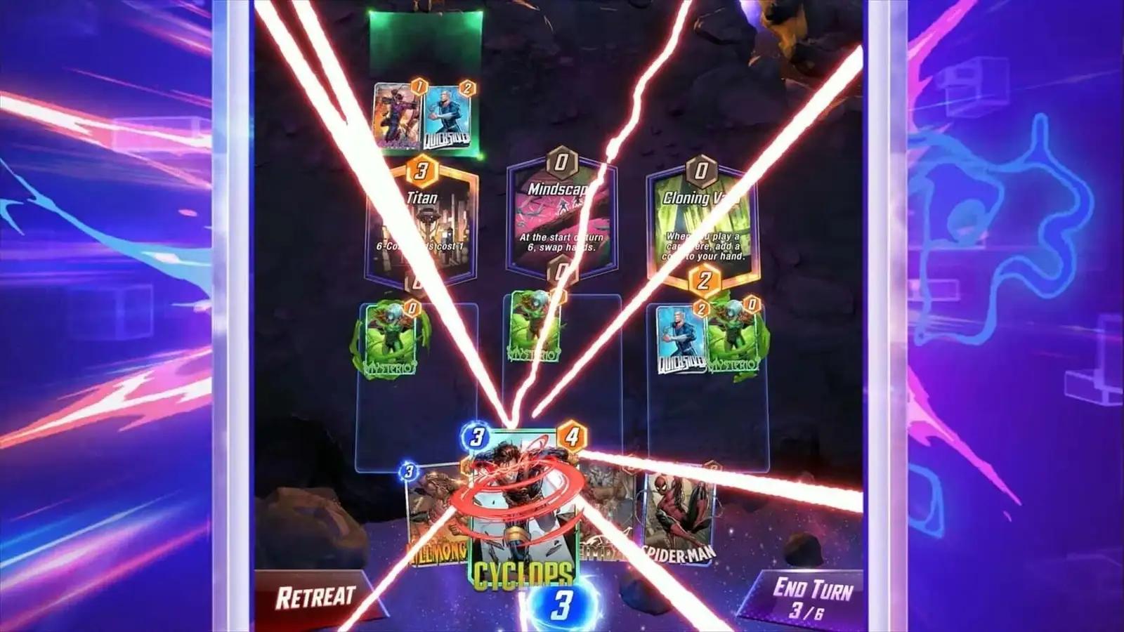 Superhero card game Marvel Snap