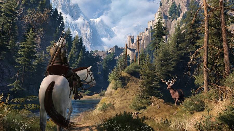 Geralt and Roach in the Witcher 3