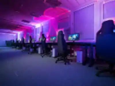 Thumbnail image showing typical gaming gear, with headset, gaming mouse and gaming keyboard