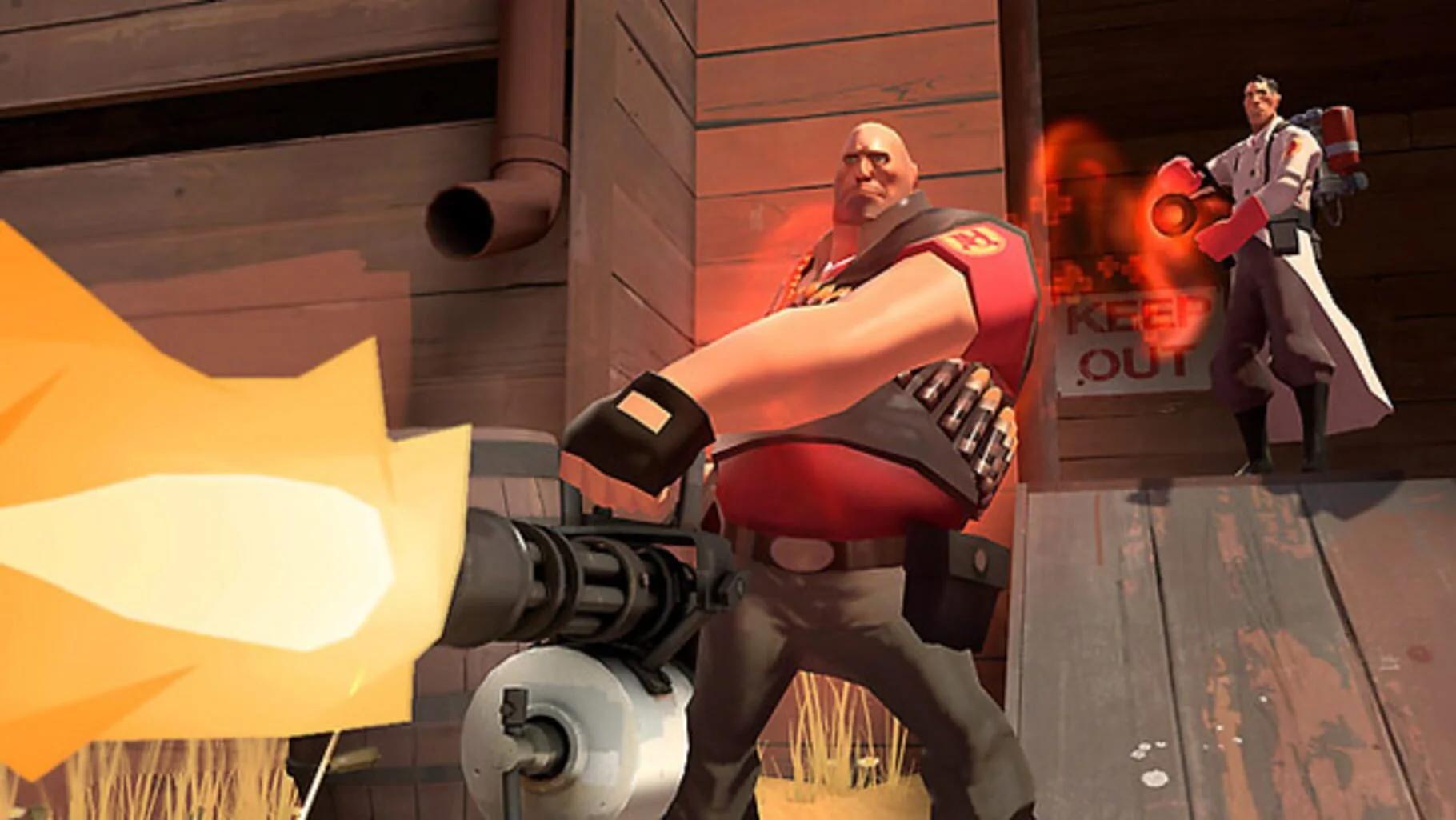 Action scene from Team Fortress 2