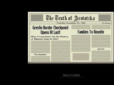 Papers, Please - Screenshot 1 of 10