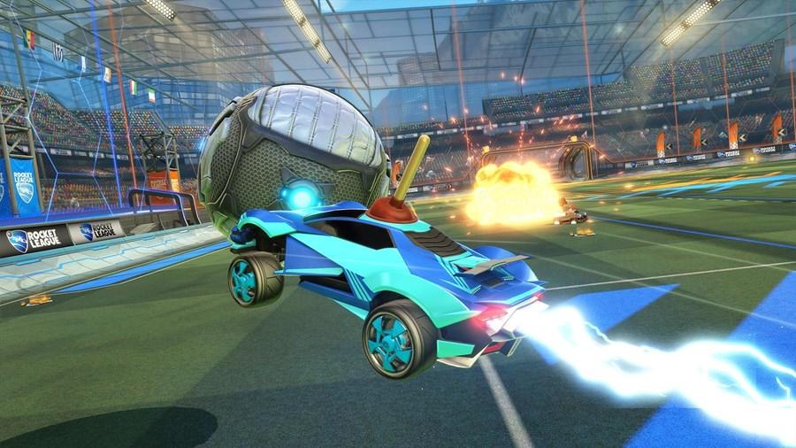 Gameplay screenshot from Rocket League