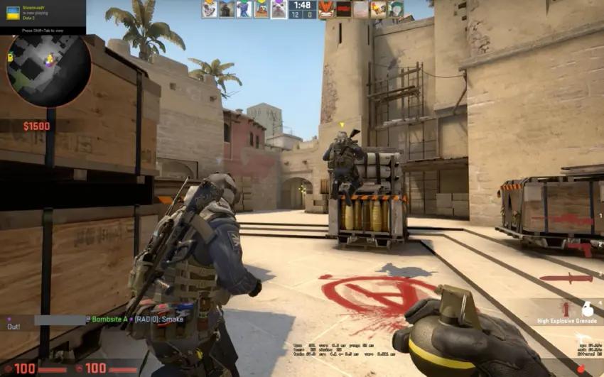Gameplay screenshot of Counter Strike: GO