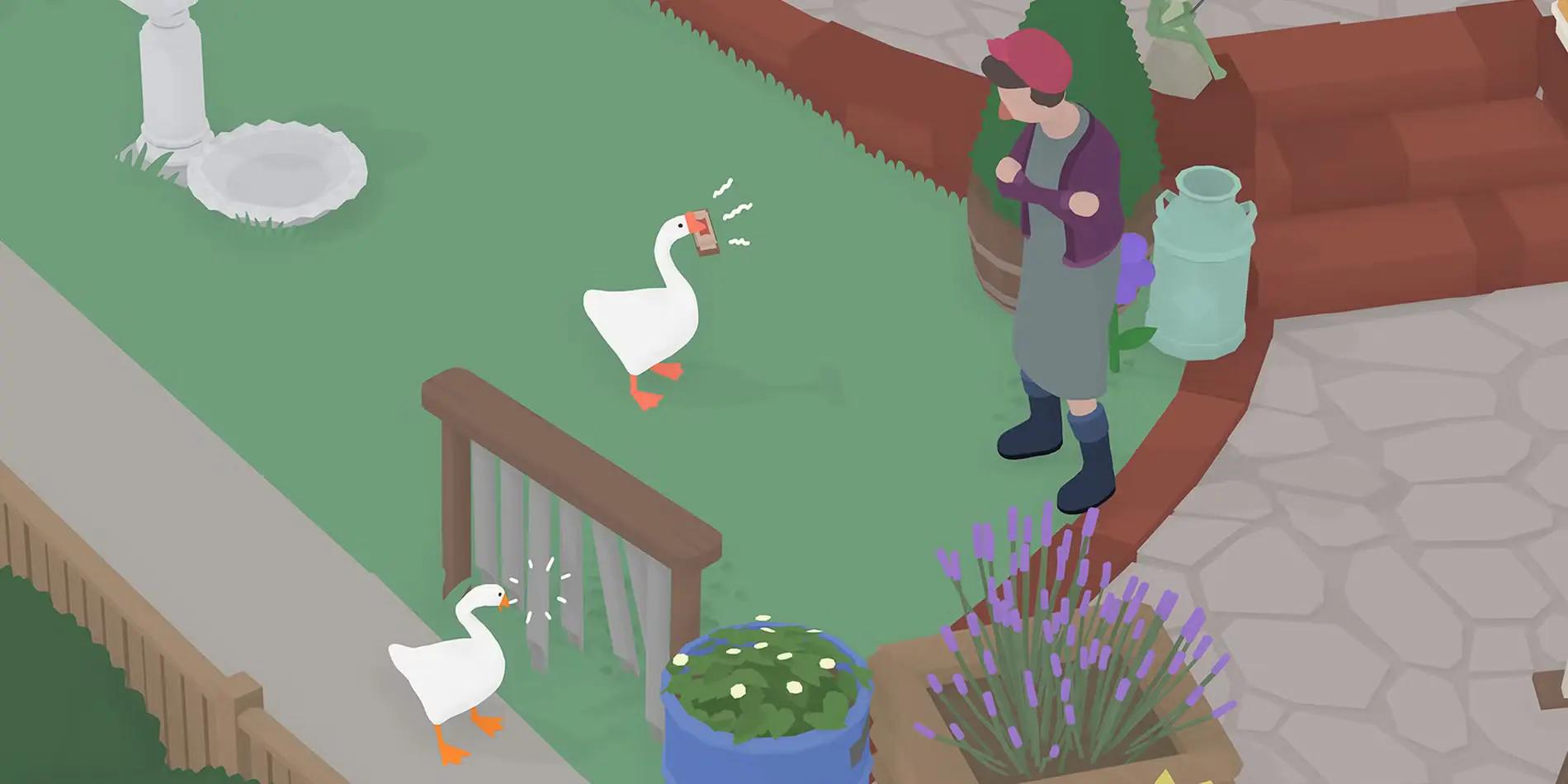 Play as a couple of goose in Untitled Goose Game