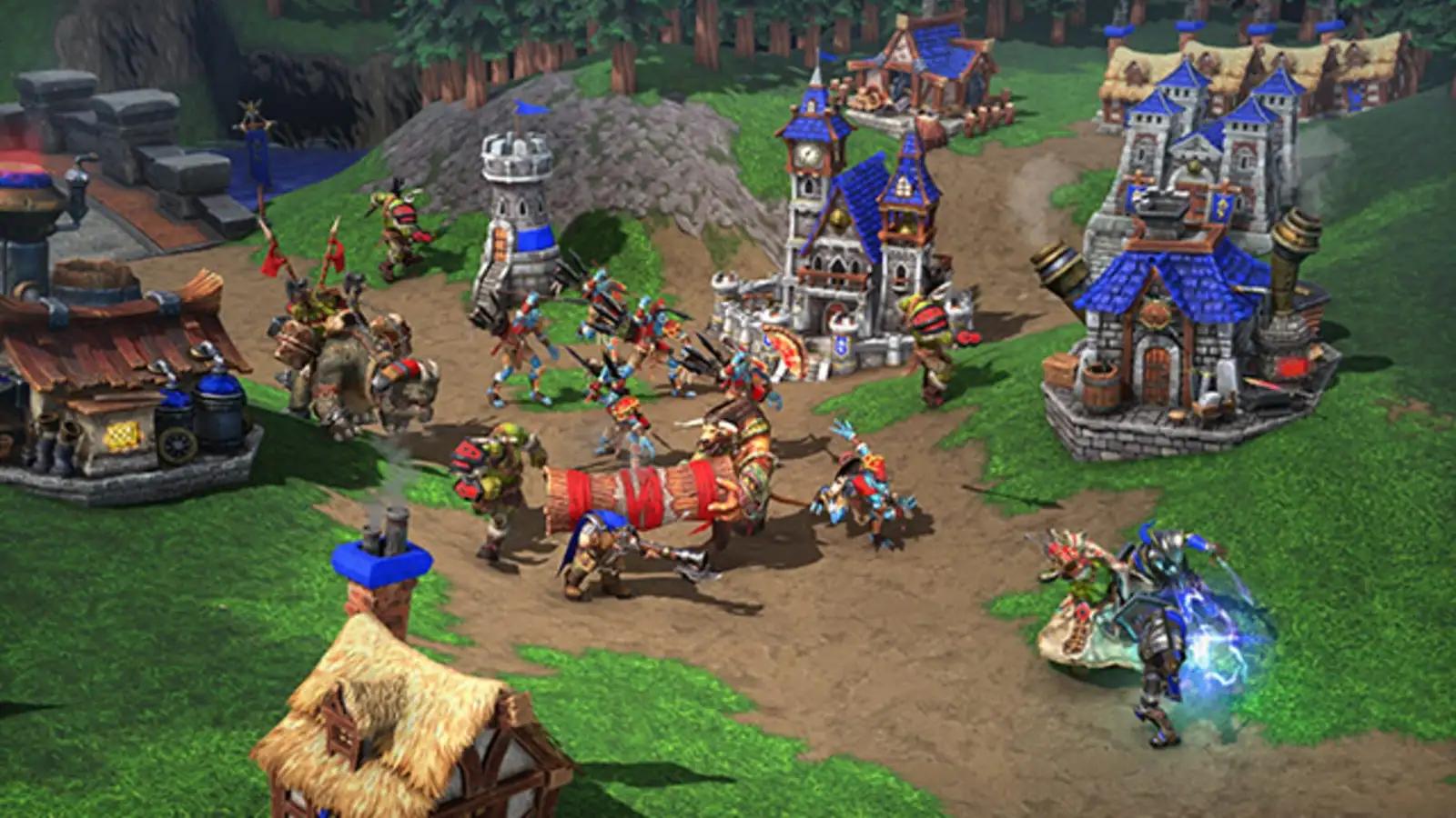 Gameplay action from Warcraft III