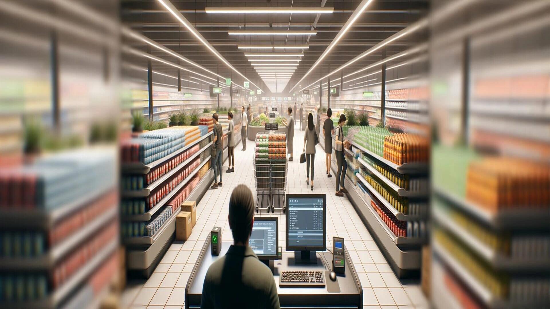 Supermarket Simulator key art